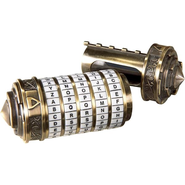 Fdit – Coffret Cryptex Rétro En Métal 13 Cm, Serrure à Code Modifiable – Cadeau Romantique