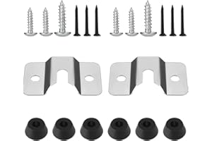 Cdemiy Dart Board Hanging Kit, 2 PCS Dartboard Bracket, Dartboard Fixing Kit, Darts Holder for Hanging Screw Hook Set Accessories Kits