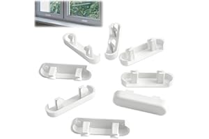 AIYRAA 100 Pcs Window Drainage Cover Caps Weep Hole Covers Trickle Vents for UPVC Window Sill Cover Plastic Window Sill End Caps PVC Window Drain Caps White ABS Bright for Double Glazing Caps