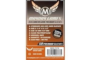 MAYDAY GAMES FUNDA TABLERO: USA CHIMERA PREMIUM (57.5 x 89 mm) (50) (NARANJA OSCURO)