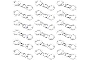 JKJF 20 coppie di manette in metallo Charms Mini Simulazione Manette Poliziotto Polizia Ciondoli Connettore per artigianato fai da te Collana Bracciale Gioielli Making - Argento