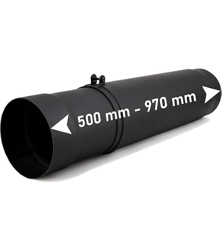 Riduzione Per Canna Fumaria Linea Legna, Diametro 160 Mm Femmina - 150 Mm Maschio, Acciaio Spessore 2 Mm