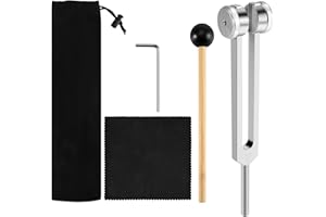 AILIMIAO 128 Hz Stimmgabel Gewichtete Bio-Akustische Stimmgabel für die Therapie 128 Hz Akustische Schieber-Stimmgabel