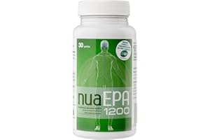 Nua Biological - NuaEPA 1200 - Complemento Alimenticio a base de EPA (Ácido eicosapentaenoico) - Omega 3 Marino de Pescado Azul - 30 cápsulas en forma de triglicérido (1200mg)