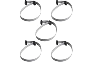 ZDE 5 pezzi 2,54 mm Pitch 2 righe 10 pin femmina a femmina IDC cavo piatto jumper cavo 30 cm di lunghezza