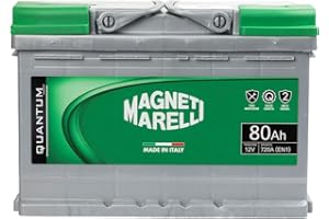 QUANTUM ENERGY Magneti Marelli Batteria per auto 80AH 12V 720A EN1 per cassetta L3B
