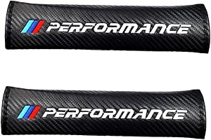 Garegce 2PCS Car Seat Belt Covers Universal Fit, Carbon Fiber and Microfiber Leather Shoulder Strap, Breathable Neck and Shoulder Protect for Men & Women – Fits All Cars