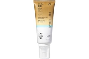 SeventyOne Percent | Dry Sun Oil SPF 30 | Huile sèche Solaire : Visage - Corps - Cheveux | Haute Protection Solaire Vegan | Peau aspect Satiné | UVA 16 | 80% Naturel – Made in France | 100 ml