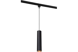 LUCIDE TRACK FLORIS Lámpara colgante - Sistema de carril monofásico/Iluminación con rieles - 1xGU10 - Negro (Extensión)