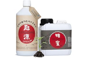 DIMIKRO Ursprung - traditionell japanische EM Urlösung 1 l + Melasse aus Zuckerrohr 1 l zur Herstellung von Effektive Mikroorganismen aktiv (EMa) im Fermenter