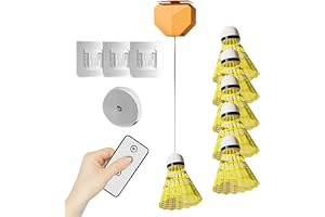 Rebound Badminton, Remote Control Badminton Training Kit, Single-Player Rebound Trainer, Badminton Training Kit, Portable Rebound Badminton Trainer, Badminton Practice Trainer, Badminton Practice