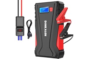 ‎DINKALEN DINKALEN 4000A Starthilfe Powerbank für Pkw, 12V Booster Auto Starthilfe(Bis Zu 10L Benzin Oder 8L Diesel), Starter Powerbank mit Starthilfekabel, Jump Starter mit LED, Autobatterie Booster für SUV