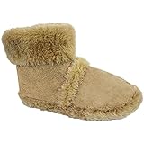 Coolers Men's Furry Ankle Boot Slippers Sizes 7-12