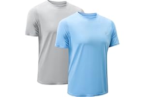 MEETWEE Men’s Rash Guard, Rash Vest UPF 50+ Short Sleeve T Shirt UV Sun Protection Top for Running Surfing Sports