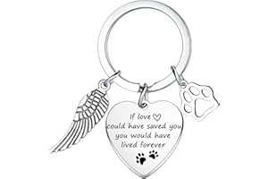 Hgreiwgk Loss of Pet Keychain Dog Keychain Dog Memorial Gifts Sympathy Keyring Remembrance Gift for Pet Dog Lover Dog Jewelry Loss Gift for Pet Owner