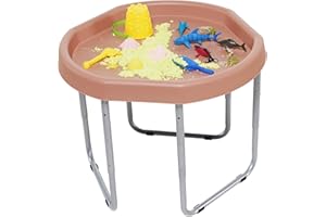 KUB Original Hexacle Tuff Tray & Stand (Coral Pink) - Sensory Play Tray Stand for Kid’s Messy Play – Water and Sand – Garden Bubble Fun – 2 Way Play With or Without Stand