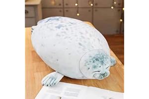 BYNYXI Seal Stuffed Animal 40 cm Sea Animal Plush Pillow Stuffed Animal Cotton Plush Toy Ocean Animal Pillow Filled Seal Pillow Throw Pillow Hugging Pillow Toys for Children Boys Girls