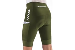 Wulibike Padded Cycling Shorts Mens 3D,Cycling Shorts Men,Road Bike Shorts Men,Quick Dry Breathable with Pocket Shorts