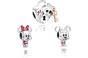 H.ZHENYUE Flower Charms da donna, braccialetti portafortuna, in argento Sterling 925, festa della mamma, Halloween, compleanno, Natale, gioielli regalo per ragazze