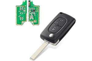 Heart Horse 2 Botones Peugeot Carcasa Mando Llave del Coche Llave Remota para Peugeot 207 307 308 408 Citroen C2 C3 C4 Picasso Llave Remota del Coche Plegable