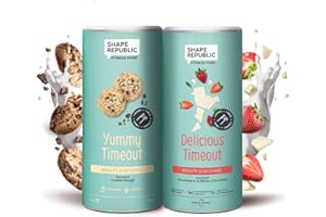 ‎SHAPE REPUBLIC SHAPE REPUBLIC Slim Shake | Diät Shake Zum Abnehmen | Enthält 24 Vitamine & Mineralstoffe (Cookie Dough & Strawberry White Chocolate))