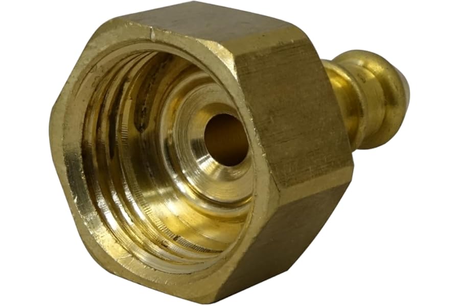 qcl British Made 1/2" BSP FEMALE FITTING TO LPG FULHAM NOZZLE TO 8mm I/D HOSE (28)