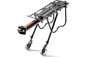 ENGWE MTB Rear Bike Rack for Bicycle, 110Lbs/50kgs Capacity Bike Luggage Rack with Reflective, Adjustable Quick Release Mountain Road Bicycle Cargo Rack