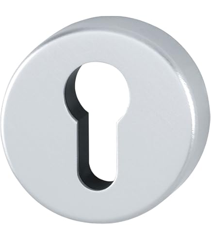 Schlüsselloch-Abdeckung Aus Gebürstetem Nickel - 1 Paar Für Sauberes Tür-Design