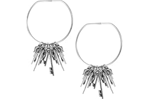 HASLED 2 Pièces Metall Organizer Ring, 150 mm Achlüsselring Groß, Keychain, Towel Rings, für Badezimmer, Küche, Schals, Krawatten, Handtücher und Dekorative Accessoires