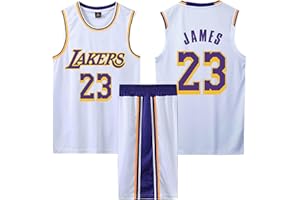 GIIWAKI Maglia e Pantaloncini Senza Maniche - Completo Basket Bambino