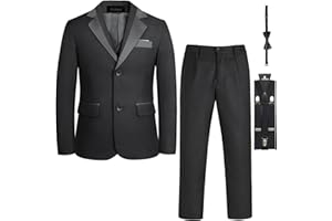 LOLANTA Vestito da Cerimonia Nuziale della Festa Nuziale della Giacca della Giacca da Smoking dei Bambini del Blazer dei Ragazzi