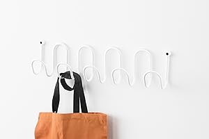 D-Segno Molly Appendiabiti da Parete Design Italiano - in Metallo Colorato, Moderno e Versatile per Ingresso, Soggiorno, Bagno e Ufficio, Ganci Appendiabiti, Attaccapanni da Muro, Made in Italy