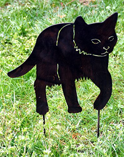 Beetstecker Katze Gartenstecker Dekostecker Metall H 30 cm - 2