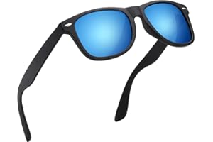 wearPro Lunettes de Soleil Homme Polarisées Pour Hommes et Femmes Protection Style Classique Lunettes Ultralégères Verres Anti-Reflets Conduite Pêche Sports Avec Lunettes de Soleil