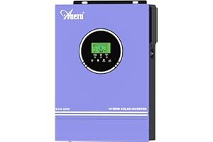 Anern 3200W Hybrid Wechselrichter 24V DC auf 220V/230V AC mit 80A MPPT Solarregler Max. PV-Eingang 400V, Arbeit mit 24V Blei-Säure und Lithium Batterien