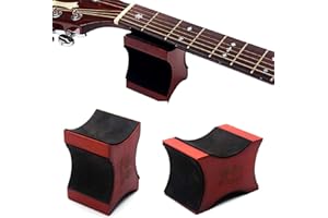 XHXseller Gitarrenhalsstütze, Nackenstütze für Gitarren, Kopfkissen, Saiteninstrument, Gitarrenbauer-Werkzeug, rutschfest, Mahagoni, Kaffee, 95 x 65 x 60,5 mm