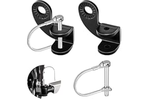 BANTI Fahrradanhänger Kupplung Set Fahrrad Anhängerkupplung Schwarz mit Sicherungsstift Adapter für Thule Fahrradanhänger Kinderanhänger Fahrradanhängerkupplung für Kinder Und Hundeanhänger (2 Set)