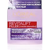 L'Oréal Paris Crema Viso Giorno Revitalift Filler, Azione Antirughe Rivolumizzante con Acido Ialuronico Concentrato, 50 ml