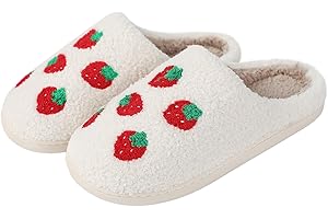 bolukets Fluffy Slippers For Women Men Warm Cozy Plush Fuzzy Cushion Slippers Slip-on House Slippers for Indoor and Outdoor