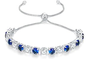 LOVANS Bracelet pour femme, bracelets plaqués or avec Zircone, Bracelet Réglable Femme,Bijoux Femme cadeau fête des mères cadeau anniversaire femme