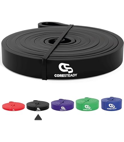 Bande Elastiche Fitness 5 Pezzi - 5 Livelli Resistenza, Per Yoga, Pilates, Allenamento Forza, Con Custodia - Foto 2