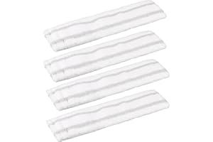 EUIOOVM Mikrofaser Wischbezug Kompatibel 4 Stück Fensterreiniger Wischtuch Waschbar Entfernt Effektiv Schmutz Ersatzbezüge Wischbezüge für WV Akku Wischer Fenstersauger Zubehör