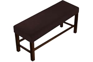 ZZDZW Bench Cover 5 Tamaños Fundas Banco,Rectangular,Funda De Puff, Cubierta De Taburete, Fundas De Taburete Jacquard, Cubierta Bancos, Cubierta para Banco Otomana ( Color : Dark coffee , Size : 90-120cm )