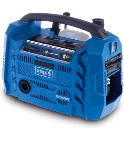 Scheppach Compresseur Double Cylindres HC105DC - 1800W - 2,5 CV - 100L - 10 Bars - 322 L/min