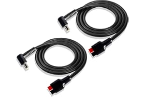 GINTOOYUN 2 PCS 45A Connector to DC7909 Power Cable 16AWG 45A Connector to DC7.9mmx0.9mm Right-Angle 90-Degree Male Power Cable for Solar Panel,RV,Portable Charging Station,etc(39.3 Inches)
