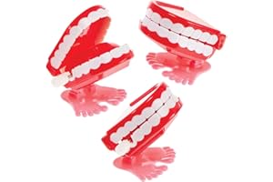 Baker Ross FN232 Dents qui bavardent - Lot de 4, pochettes rigolotes pour enfants