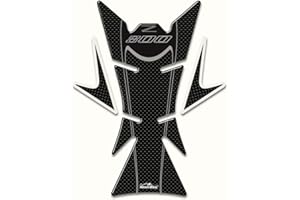 Resin Bike Adhesivos de Moto Compatibles con Kawasaki Z800. Protección Protector de Tanque de Choques y Arañazos de Moto. Adhesivo 3D Resinado Versión Universal - Efecto Carbono
