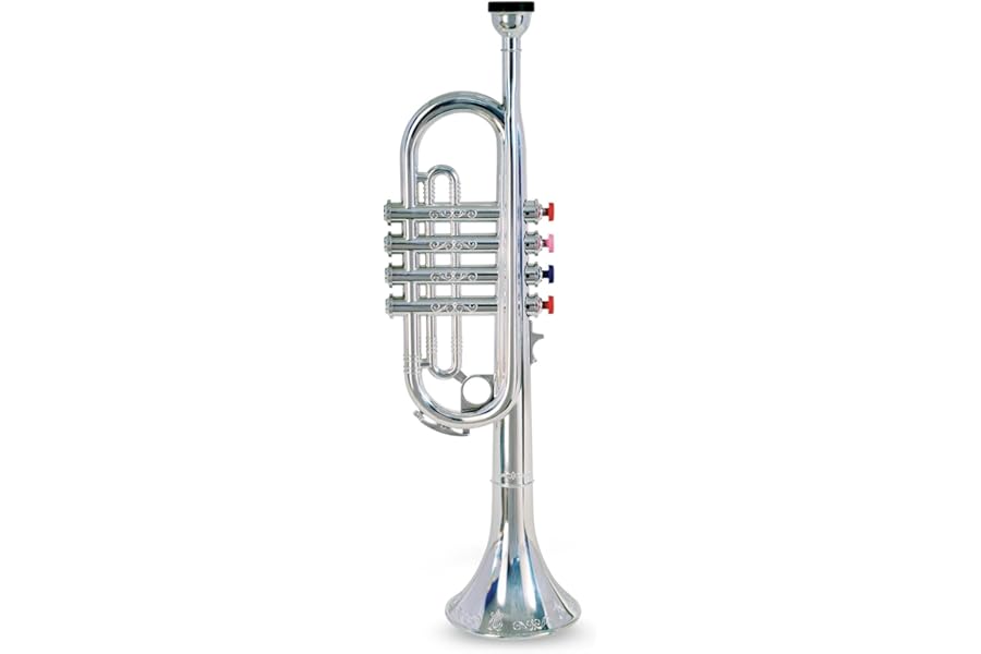 Bontempi 32 4231 4 Notes Silver Trumpet, 42 cm, Multi-Color