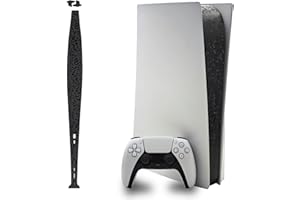 Luck&Link Stickers Skin ps5 Console Partie Centrale protège la Peau texturée Stickers Anti - Rayures, ps5 Digital & Disc Edition (Honeycomb-Noir, PS5(2020))
