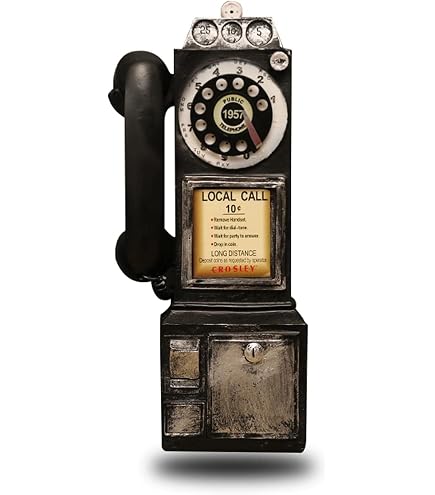 Telefono A Parete Vintage Arancione, Suoneria Meccanica Forte, Compatibile Linee Tradizionali